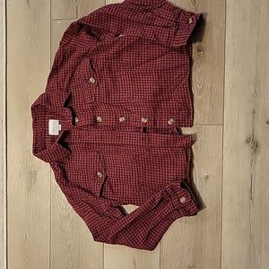 Cropped flannel American Eagle